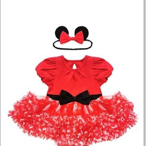 Disney Minnie onesie tutu and headband